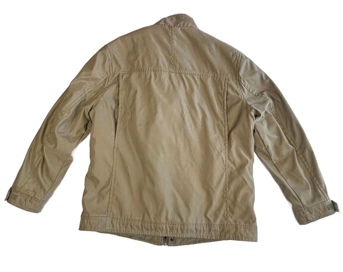 Marc New York Andrew Marc Mens XL Khaki Field Jacket Zip In Liner Utility image 4