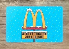 2025 McDonalds Gift Card. A GIFT THATS JUST RIGHT. Mint. Global shipping.