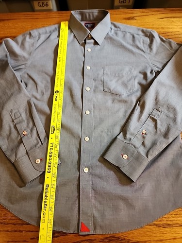 UNTUCKit Men's MEDIUM L/S Blue Button button Down Casual Shirt EUC. GB36 - Picture 8 of 10