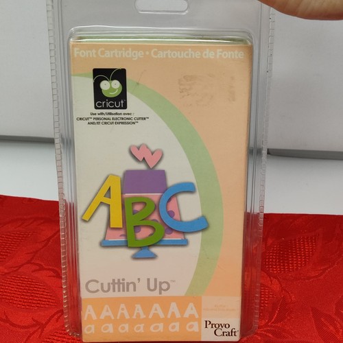 Cricut Cuttin’ Up Schrift Patrone Buchstaben Zahlen 2007 (29-0288) Neu in OVP