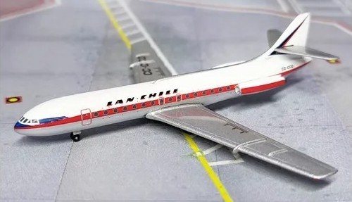Aeroclassics Lan Chile Sud SE-210 Caravelle VI CC-CCO Diecast 1/400 Jet Model - Bild 6 von 11