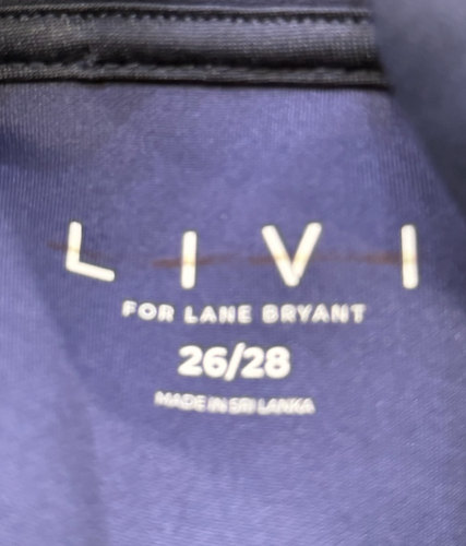 NEW LANE BRYANT NAVY BLUE LIVI JOURNEY HALF ZIP SWEATSHIRT SZ 26/28 - Picture 4 of 6