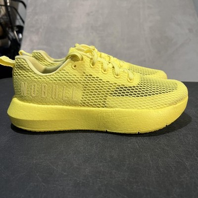 Nobull Mesh Trainers Mens 8.5 Lemon Drop Low Top Gym Training Athletic Sneakers