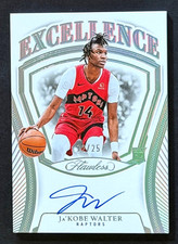 2024-25 PANINI FLAWLESS AUTO JA'KOBE WALTER SIGNED ROOKIE CARD RC EXCELLENCE /25