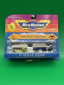 Lot Of 8 New Vintage 90s Galoob micro Machines Planes,Semi, Farm Tractor, Cars!!