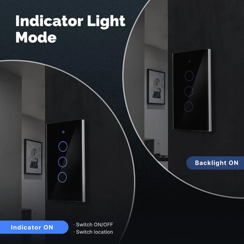 Neu Tuya ZigBee Lichtschalter Touch Glasscheibe feuerfest neutrales Kabel erforderlich - Bild 18 von 31