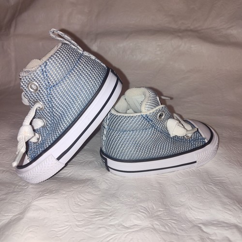 New Converse All Star Infant Lace Up Sneakers Shoes Baby Size 2 - Picture 3 of 7