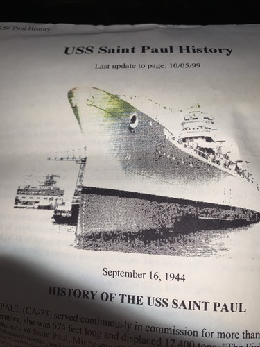 1957Aurora Model Kit USS St.Paul Baltimore Cruiser, Vintage . - Picture 21 of 24