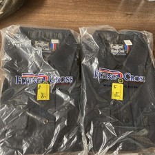 Lot Of 2 The Command Shirt By Flying Cross Dark Navy Size 38 Short Sleeve