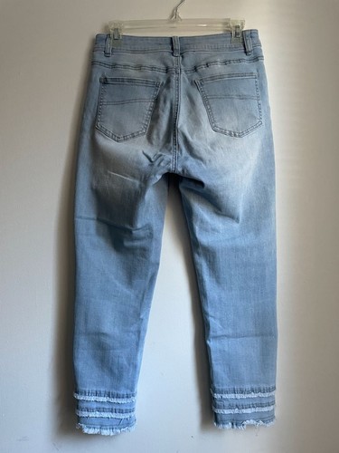 Charlie B Mid Rise Slim Leg Damen Rüschen Knöchel Muster Jeans Größe 8 - Bild 8 von 15
