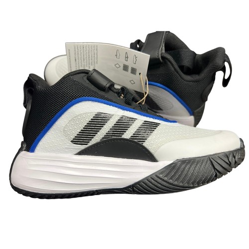 Adidas Kids Boys OWNTHEGAME 3.0 Basketball Shoes White Black Blue Size 12K - Picture 5 of 10