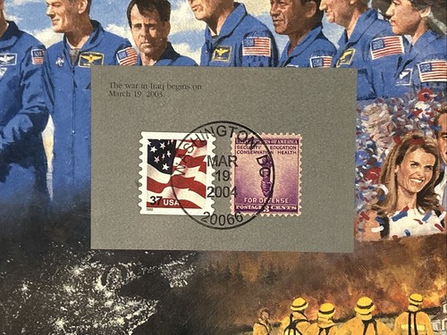 2003 Uncirculated SMS Mint Set Postal Commemorative Society Coins Stamps Quarter - Picture 3 of 7