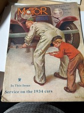 MOTOR MAGAZINE ORIGINAL  APRIL 1934--COLLECTI...
