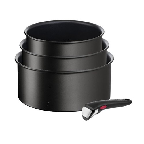 Tefal Serie mit 3 aluminiumtöpfen 16/18/20 cm + 1 schwarzer griff - Bild 2 von 3
