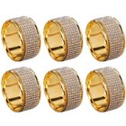 Stylish Napkin Rings with Rhinestones Perfect for Parties and Gatherings