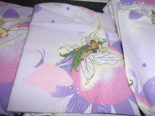 Tinkebell Bedsheet Set Twin Size, Lavender Purple Flat, Fitted, and Pillowcase - Picture 4 of 8