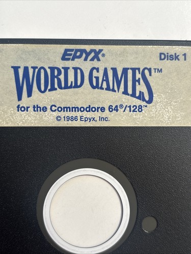 Epyx World Games für Commodore 64/128 Disk / 5,25" Diskette Disk 1 - Bild 3 von 5