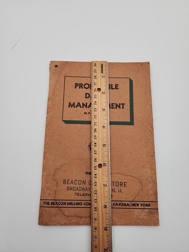 Vintage 1939 The Beacon Milling Co. Profitable Dairy Management 3rd Edition - Picture 2 of 13