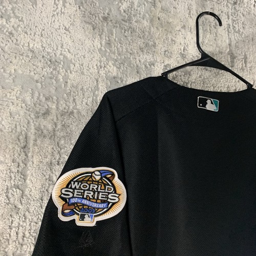 Vintage Majestic Marlines Jersey XL Black MLB 2003 World Series Button Front Men - Picture 7 of 12
