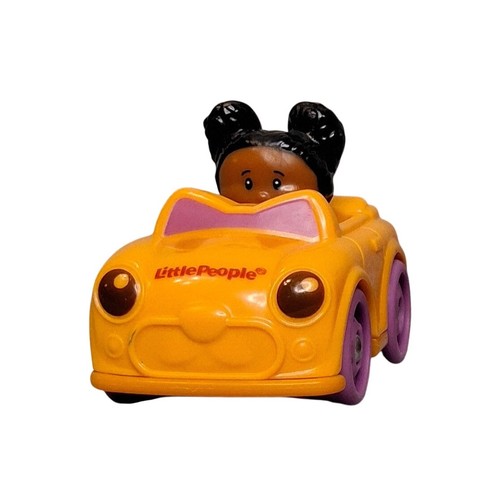 Little People Wheelies RARE HTF Tessa Orange Convertible Kitty Cat Car