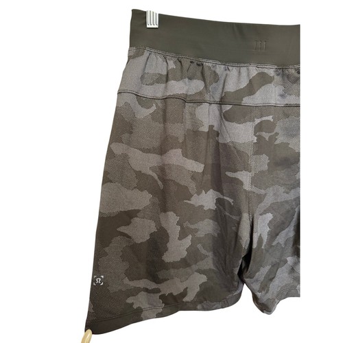 Lululemon The Short 7" Mesh Linerless Activewear Camo Dark Green Size Large - 第 8/13 張圖片