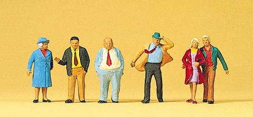 Preiser 10124 HO Standing Senior Citizens Figures (Set of 6) - Afbeelding 3 van 3