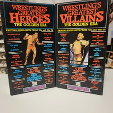 Two VHS Wrestlings Greatest Heros Of The Golden Era 50s & 60s 