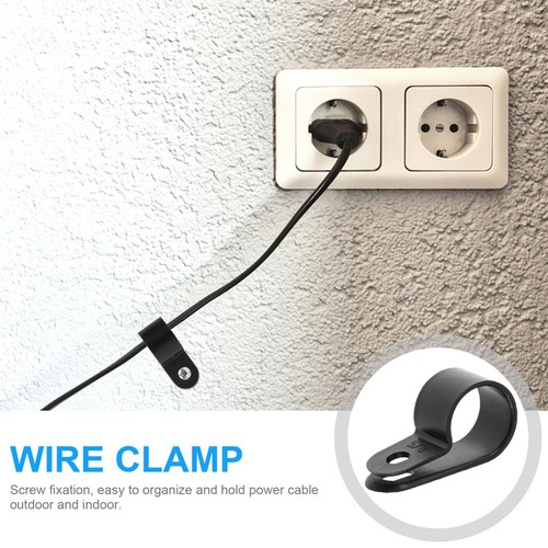 50pcs Coax Tv Cable Wire Holder Rope Light Clip Ethernet Cable Clip For Wall - Afbeelding 12 van 12