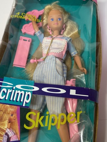 Cool Crimp Skipper - Mattel #11179 - Vintage 1993 Barbie Sister Doll - NIB - Picture 23 of 23