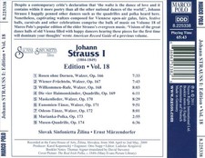 JOHANN STRAUSS I EDITION, VOL. 18 NEW CD