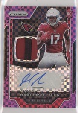 2019 Panini Prizm Rookie Purple Power /30 Hakeem Butler RPA Patch Auto RC