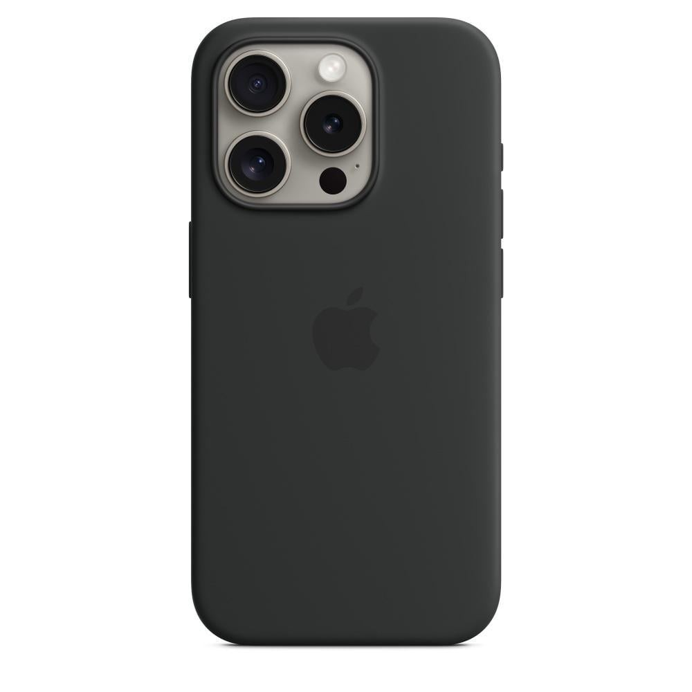 Силиконовый чехол для Apple iPhone 15 Pro mit MagSafe - Schwarz (MT1A3ZM/A) #2268070