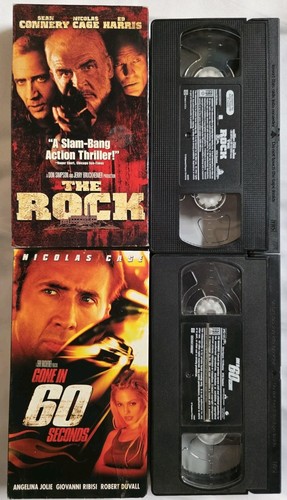 VHS Movie Lot Gone in 60 Seconds - TheRock Nicolas Cage Actionfilme getestet+