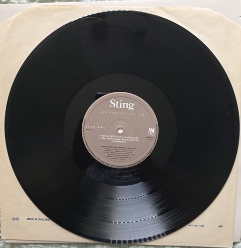Sting – Nothing Like The Sun 2LP AMA 6402 MINT + Hype Sticker & Print - Picture 11 of 15