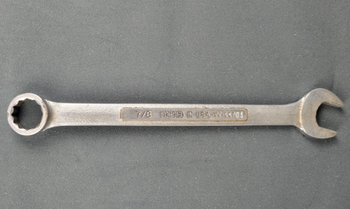 Vintage Craftsman 12 Point Combination Wrench VV Series 7/8" VV 44703 USA - Picture 1 of 7