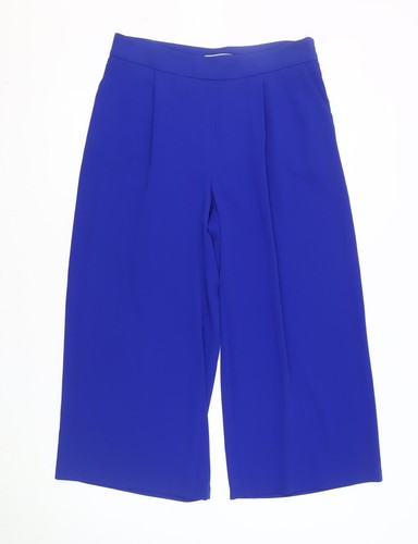 Marks and Spencer Damenhose blau weites Bein, Größe 12