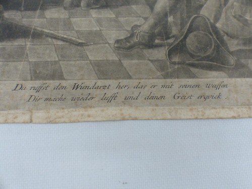 Original Grafik von William Hogarth Wundarzt 50 cm x 40 cm - Bild 5 von 7