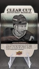 2022-23 Upper Deck Clear Cut Honoured Members Bernie Federko /100 St. Louis