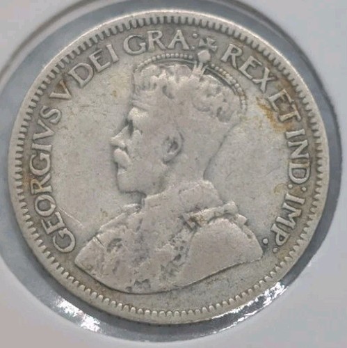 Canada Coins - 10 Cent 1936 - Silver Coin .800 - Foto 2 di 2