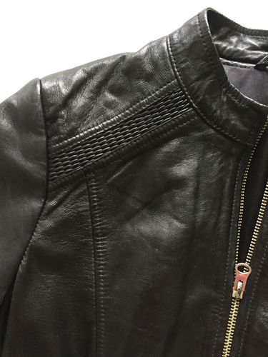Lederjacke Damen Jacke Schwarz Glattleder - Stilvoll & Zeitlos | By Johanna 38 - Bild 4 von 7