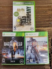 Battlefield 3, 4, and Bad Company (Microsoft Xbox 360)