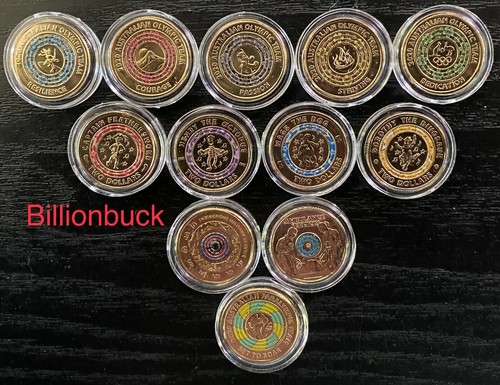 $2 coin collection 2012 - 2022 Colour 47 Coins Coin Capsule Honey Bee - Foto 4 di 12