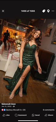 #ad #ad Hunter Green Formal Custom designed gown