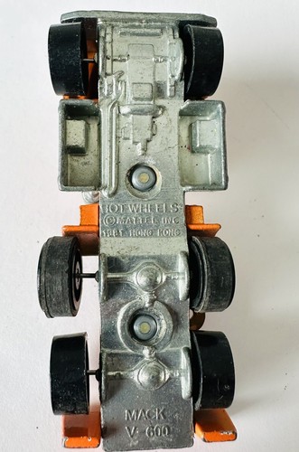 Hot Wheels 1981 Steering Rig MACK V-600 Semi Cab Orange 3” Length Diecast - Picture 8 of 8