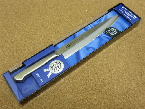 Japanese Pisces Kitchen Sashimi Yanagiba Knife 7.9" Stainless Handle SEKI JAPAN - Picture 10 of 10