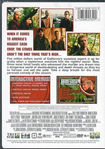 Homegrown + Insert - DVD Region / Zone 1 - Bild 2 von 2