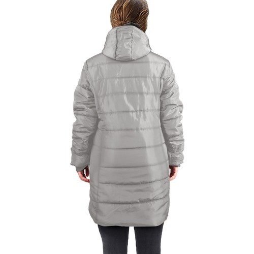 Leichter gefütterter Damen-Daunenmantel Kapuze mittellang verstaubar Winterjacke US - Bild 40 von 50
