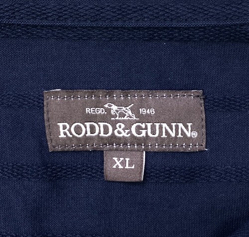 Camisa Polo Rodd & Gunn Logo Puntero Inglés Para Hombres Talla XL Azul Rayas Manga Corta - Imagen 5 de 7