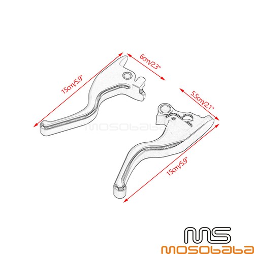 Brake Clutch Hand Lever For Harley Softail Heritage Classic Low Rider Street Bob - Picture 4 of 26