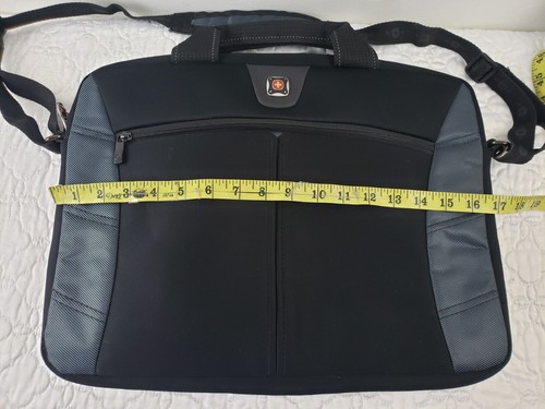 (Ma) Swiss Gear Wenger Laptop Shoulder Messenger Bag Shoulder Slim Carry-On 17” - Afbeelding 8 van 9